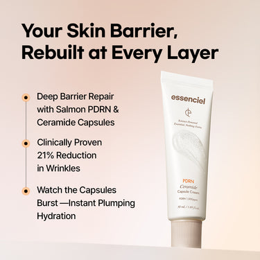 Essenciel PDRN Liposome Brightening Face Serum with Salmon DNA — Hydrating, Plumping & Skin Renewal Serum for Fine Lines, Uneven Texture & Dull Skin | 30ml